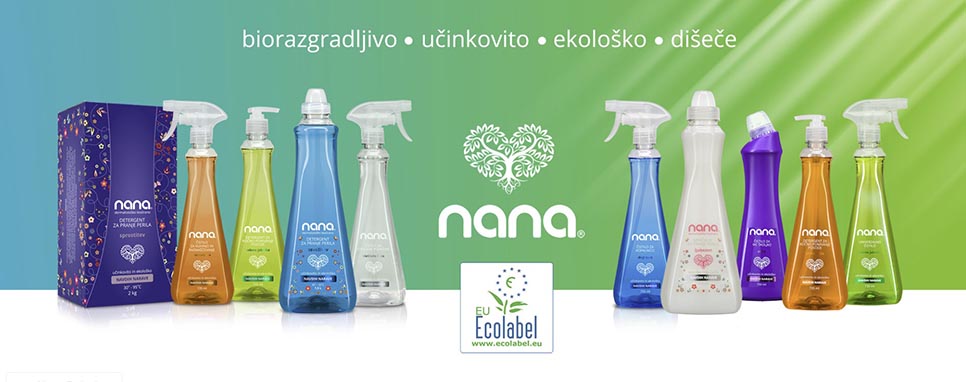 Linija ekoloških izdelkov Nana